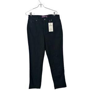 Gloria Vanderbilt‎ Amanda Black Stretch Jeans 10 Average Women New